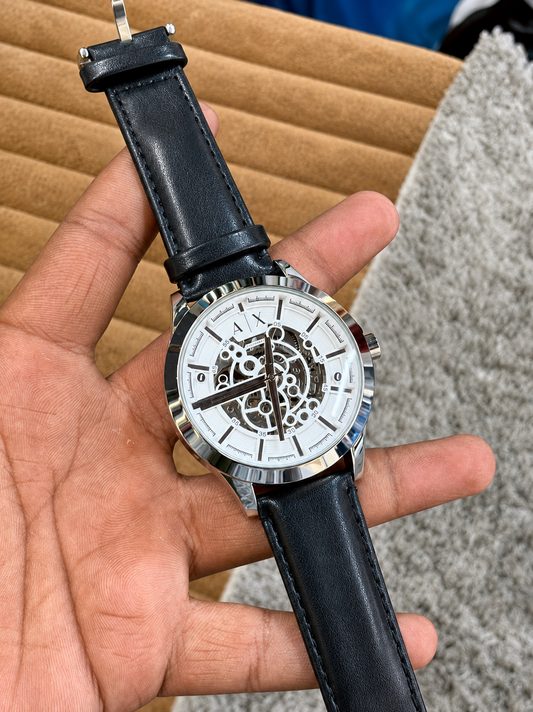 Armani Exchange (A|X) Automatic Skeleton Watch