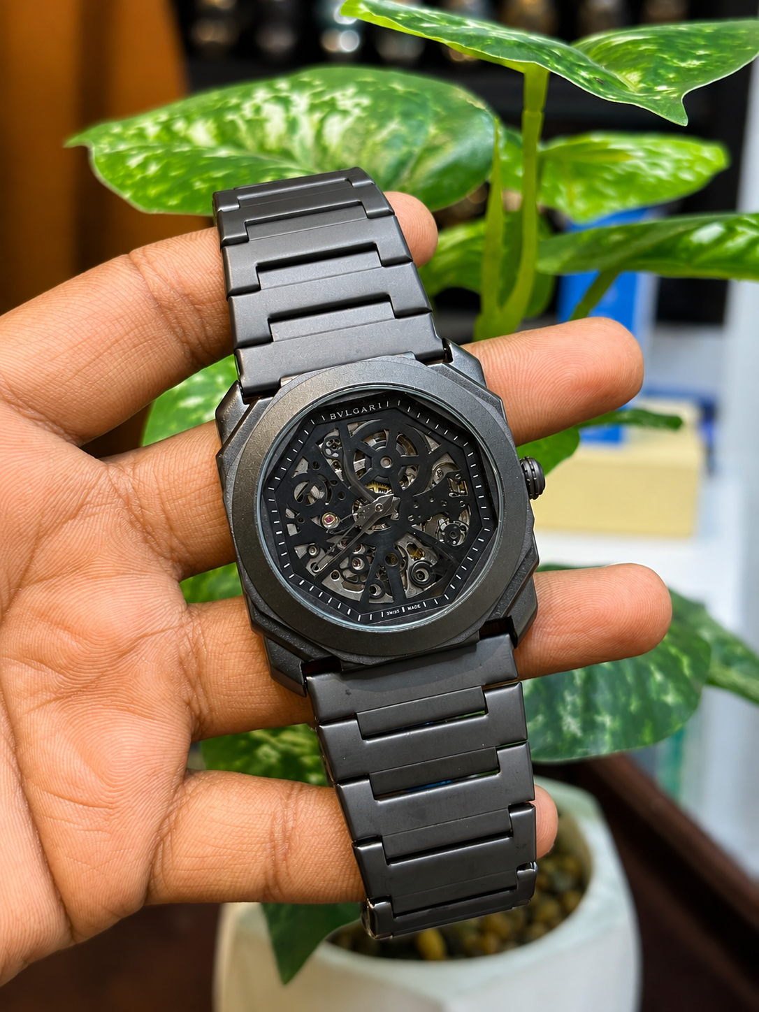 BVLGARI Octo Skeleton style watch 1