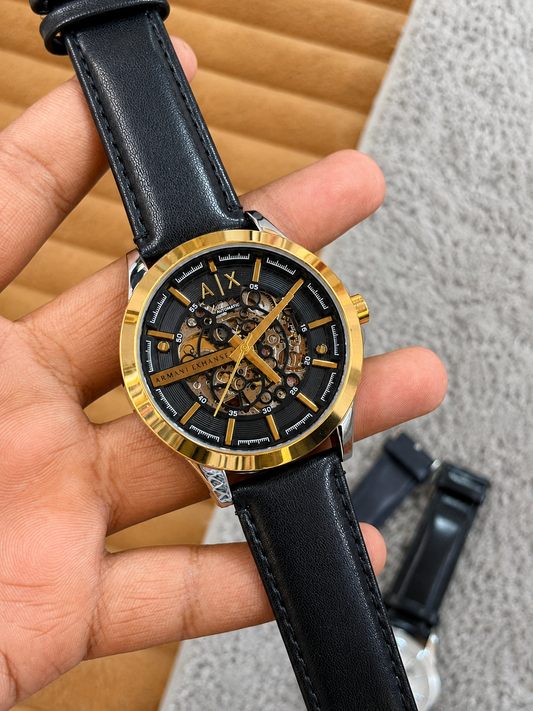 Armani Exchange (A|X) Automatic Skeleton Watch