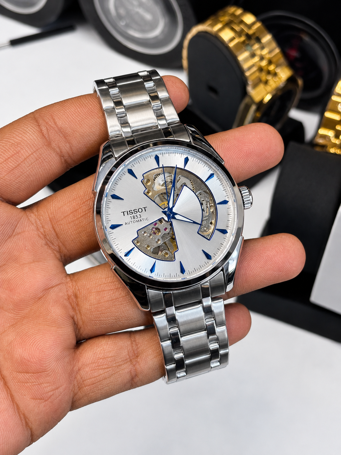 Tissot automatic skeleton watch 1