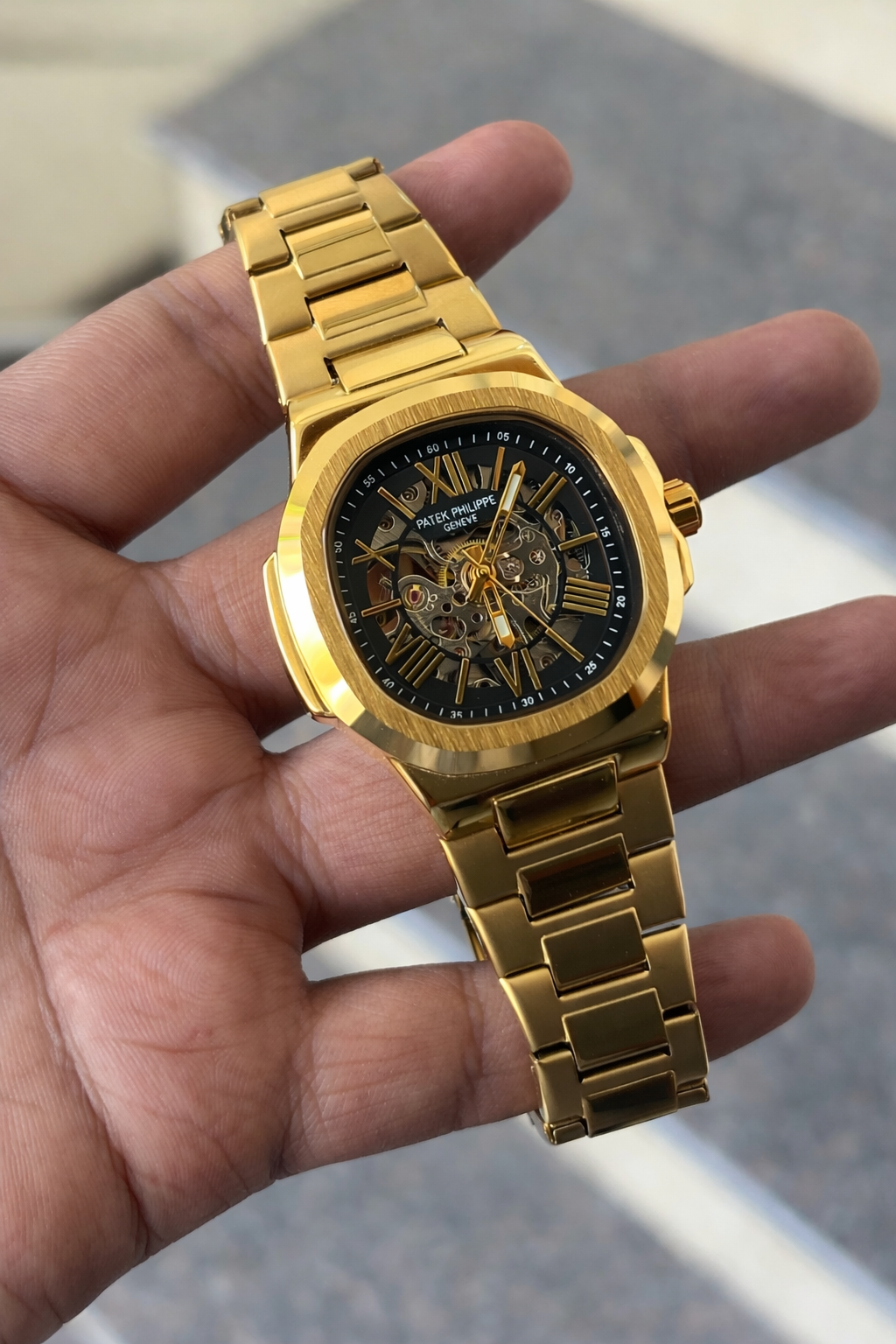 Patek Philippe Nautilus skeleton-style model