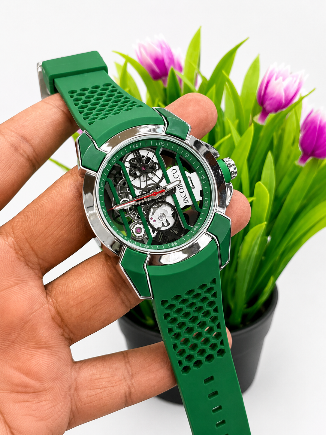 Jacob & Co. FC Barcelona-themed skeleton-style watch