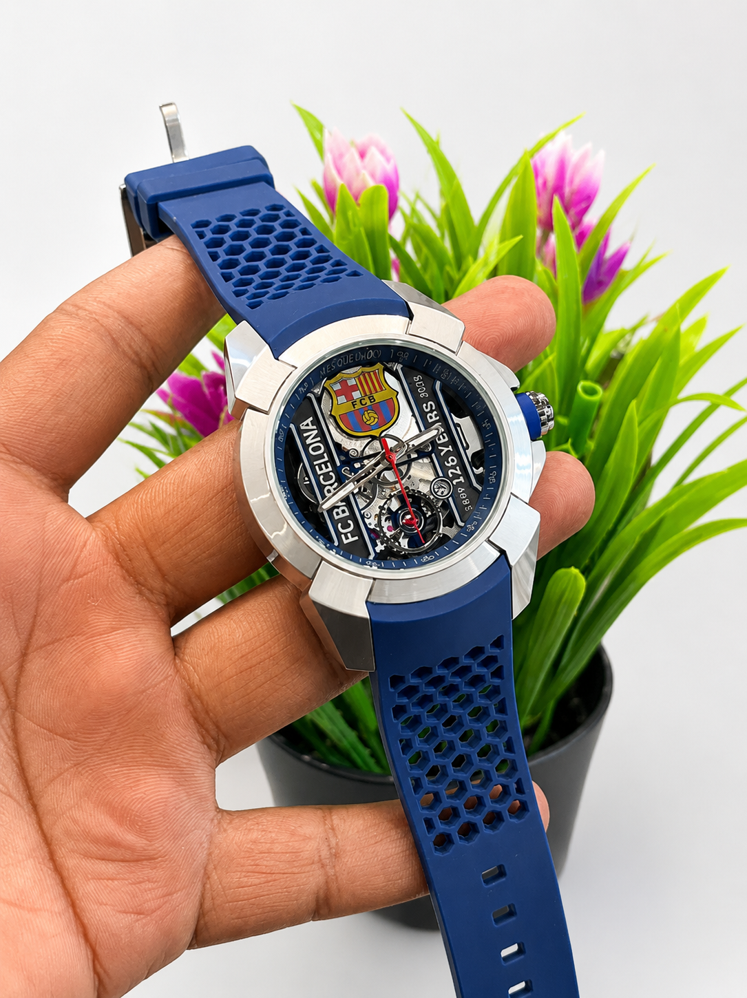 Jacob & Co. FC Barcelona-themed skeleton-style watch