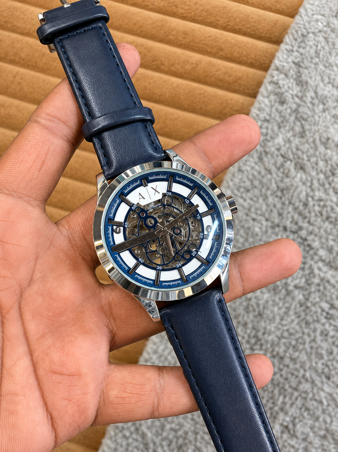 Armani Exchange (A|X) Automatic Skeleton Watch