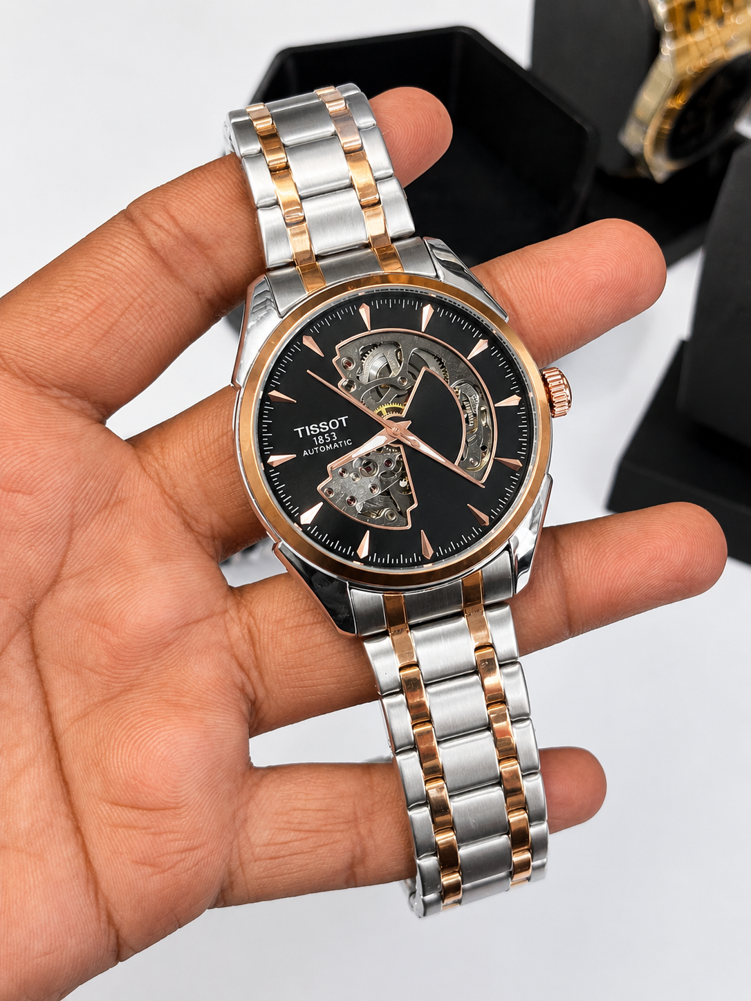Tissot automatic skeleton watch 1