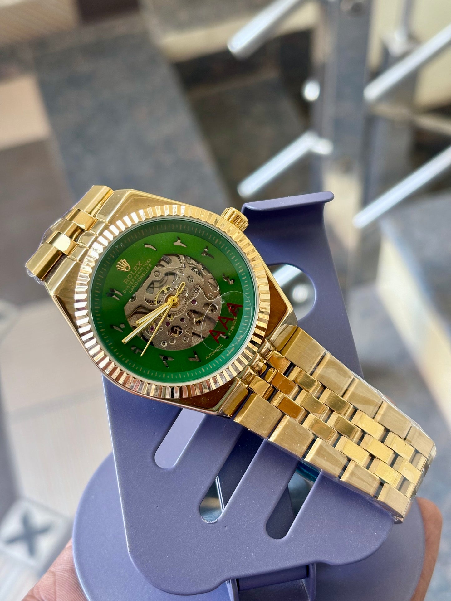 “Rolex Skeleton Dial Automatic”