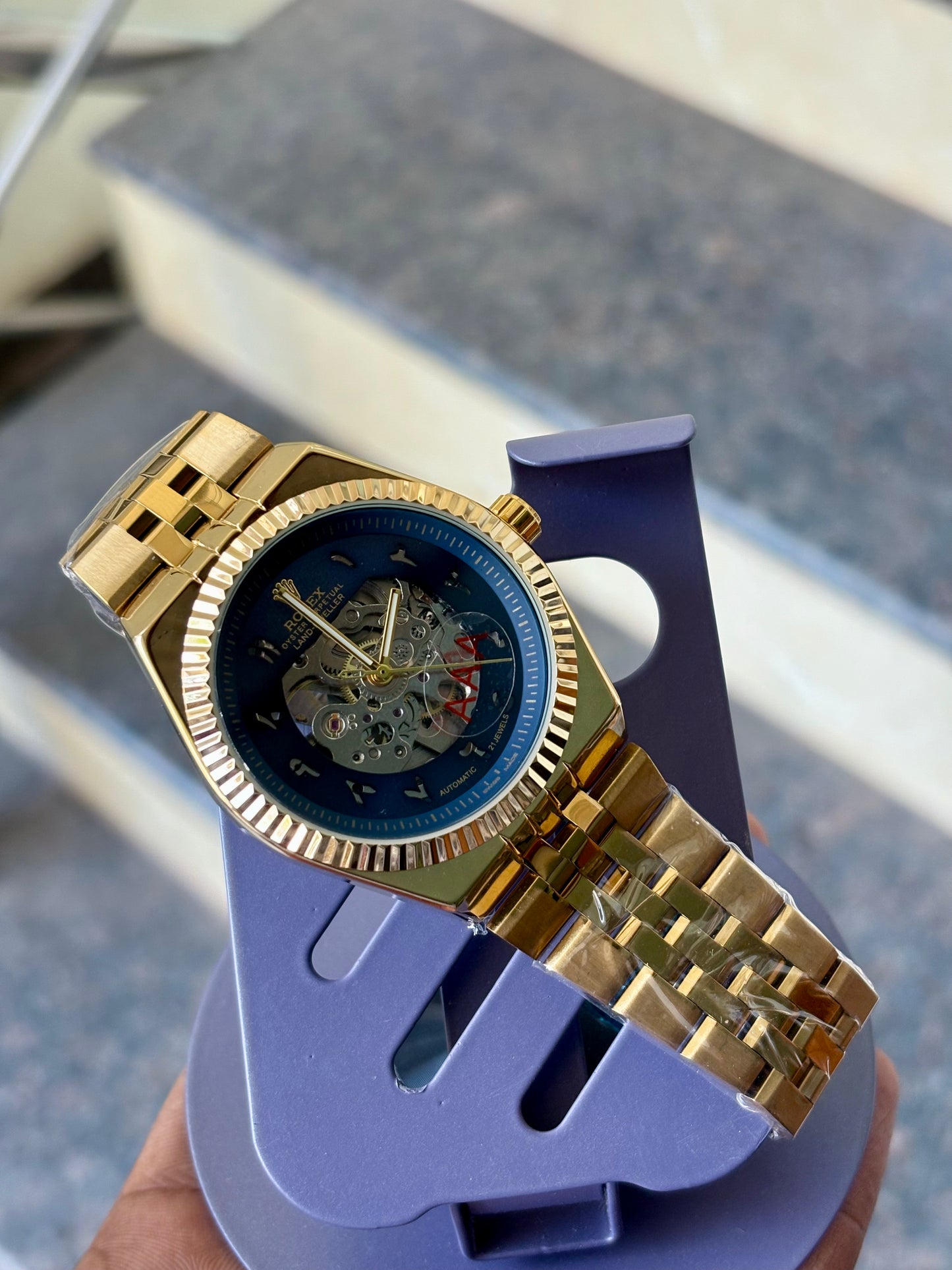“Rolex Skeleton Dial Automatic”