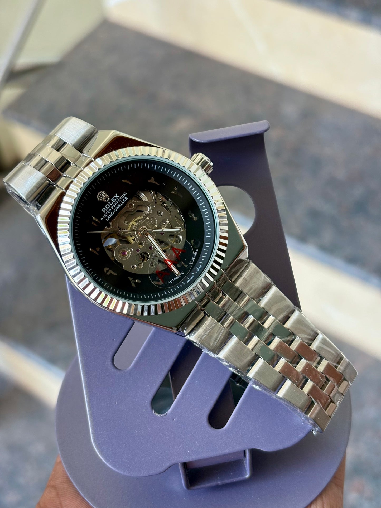“Rolex Skeleton Dial Automatic”