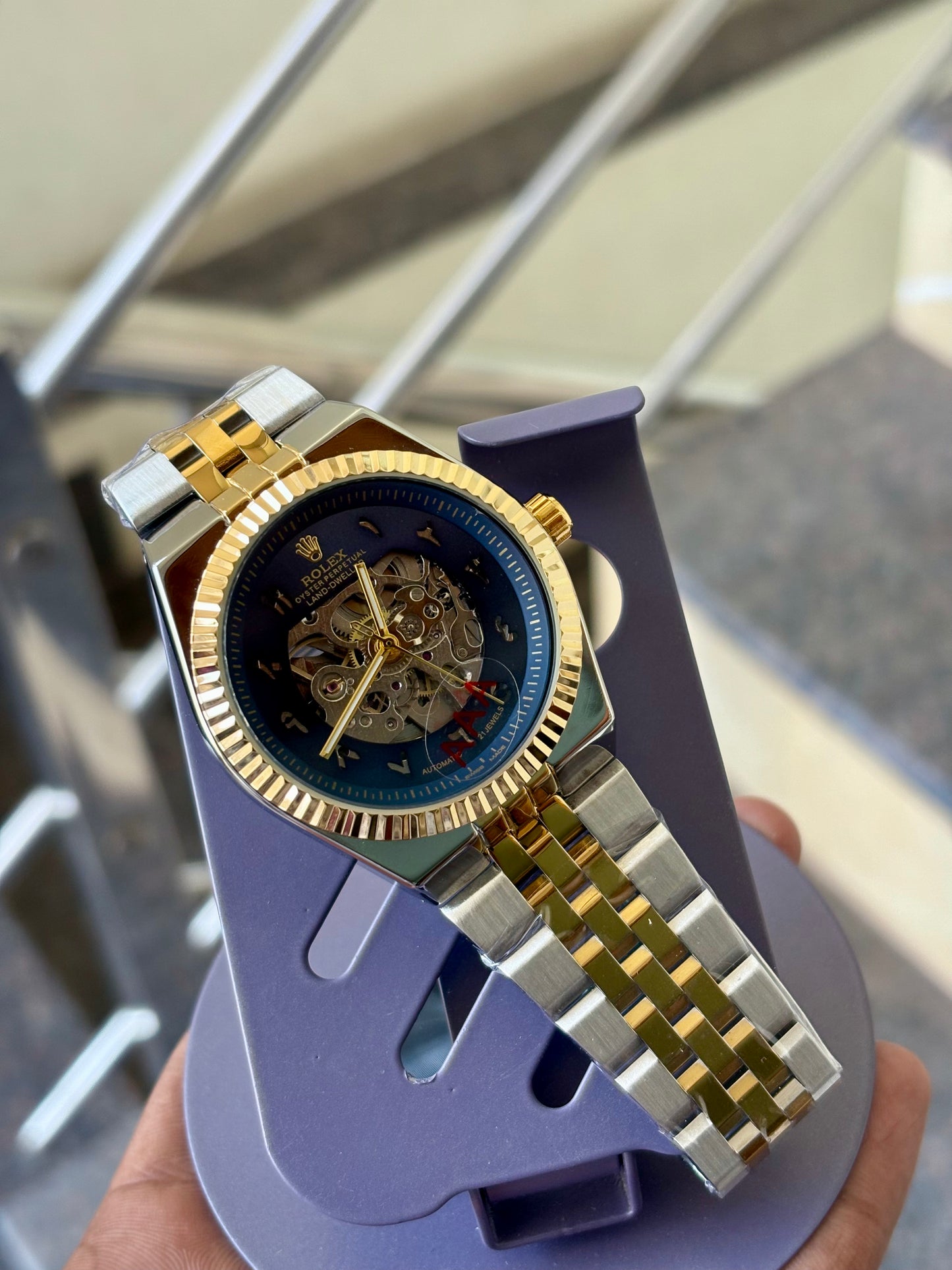 “Rolex Skeleton Dial Automatic”