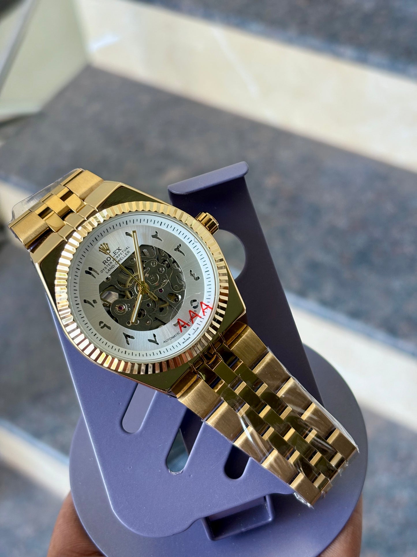 “Rolex Skeleton Dial Automatic”