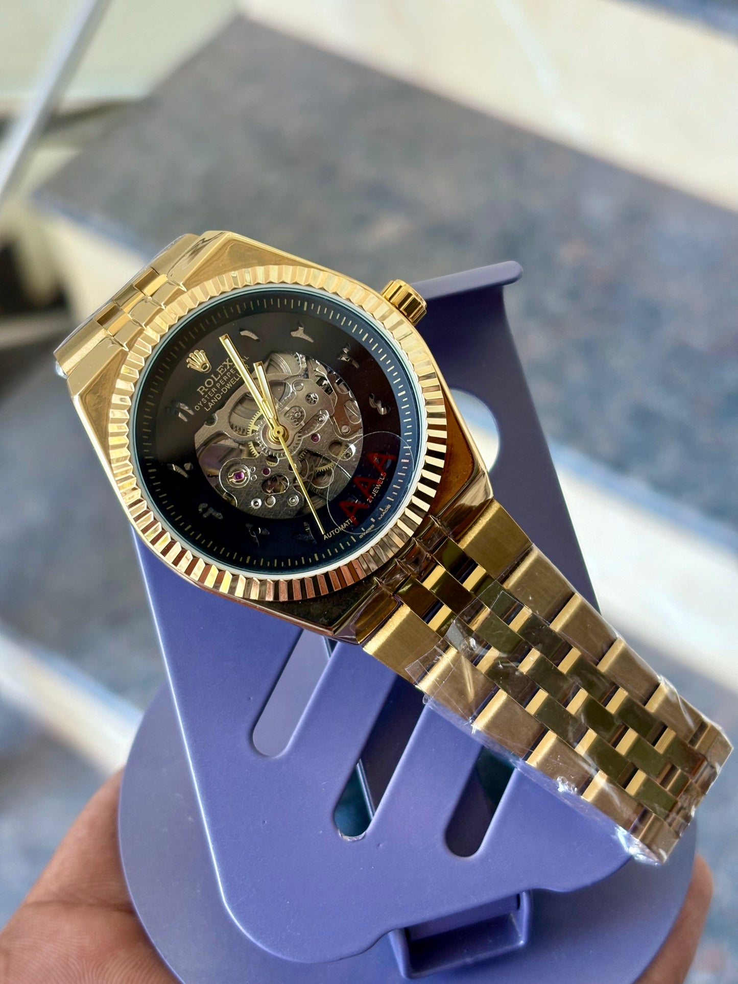 “Rolex Skeleton Dial Automatic”