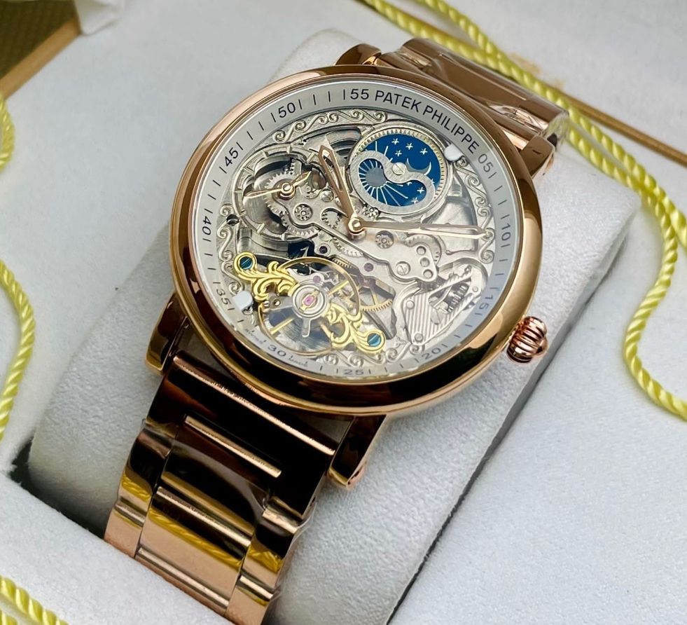Patek Philippe Skeleton Moonphase Watch.