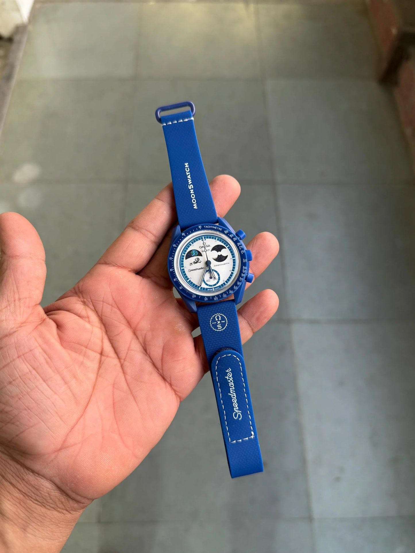 Omega x Swatch MoonSwatch Mission to the Moonphase – Snoopy Blue